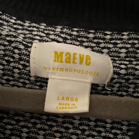 Anthropologie Maeve Plunging Polo Cardigan - Picture 7 of 9